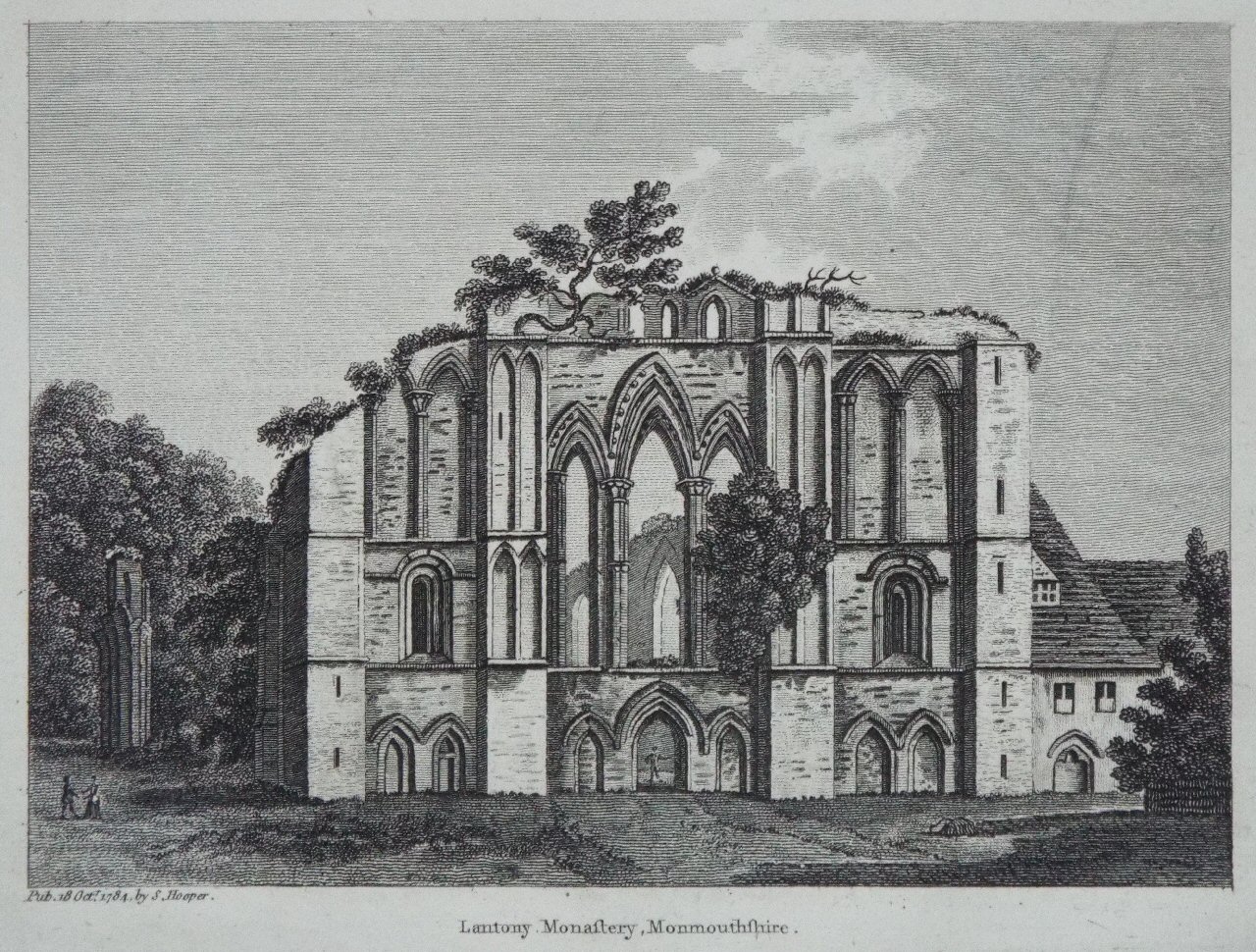 Print - Llanthony Priory, Monmouthshire.